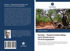 Sambia - Gewohnheitsmäßige Land Governance Forschungspapier - Tembo, Joseph