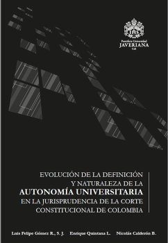 Cover Evolución de la definición y naturaleza de la autonomía universitaria (eBook, PDF)
