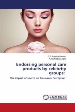 Endorsing personal care products by celebrity groups: