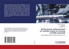 Performance enhancement of carbide inserts in turning of DTM materials - Allu, Venkat Pradeep;D, Lingaraju;S, Ramakrishna
