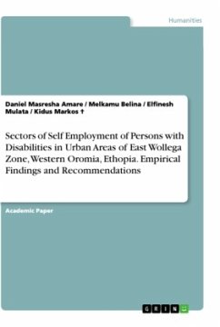 Sectors of Self Employment of Persons with Disabilities in Urban Areas of East Wollega Zone, Western Oromia, Ethopia. Empirical Findings and Recommendations - Amare, Daniel Masresha;Markos ?, Kidus;Mulata, Elfinesh