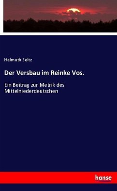 Cover Der Versbau im Reinke Vos.