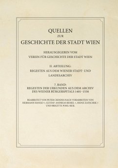 Cover Regesten der Urkunden aus dem Archiv des Wiener Bürgerspitals 1401-1530 (eBook, ePUB)