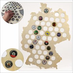 Cover Holzkarte Deutschland für Kronkorken