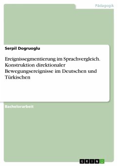 Ereignissegmentierung im Sprachvergleich. Konstruktion direktionaler Bewegungsereignisse im Deutschen und Türkischen (eBook, PDF)
