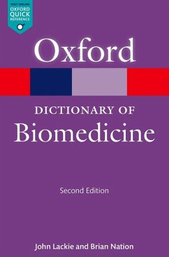 A Dictionary of Biomedicine (eBook, ePUB) - Lackie, John