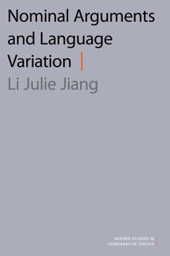Nominal Arguments and Language Variation (eBook, ePUB) - Jiang, Li Julie