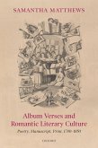 Album Verses and Romantic Literary Culture (eBook, ePUB)