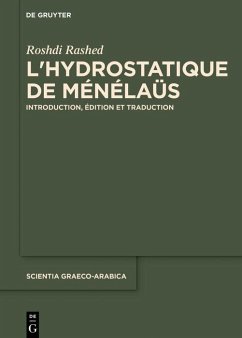 Cover L'hydrostatique de Ménélaüs (eBook, PDF)