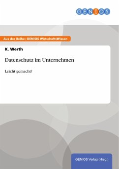 Cover Datenschutz im Unternehmen (eBook, PDF)