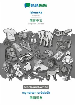 Cover íslenska - Simplified Chinese (in chinese script), myndræn orðabók, BW