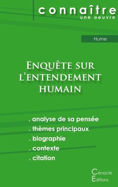 Fiche de lecture Enquête sur l'entendement humain de David Hume (analyse littéraire de référence et résumé complet) - Hume, David