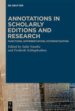 Annotations in Scholarly Editions and Research (eBook, ePUB) Cover Annotations in Scholarly Editions and Research (eBook, ePUB)