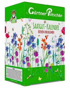 Saatgut-Adventskalender Bienen und Blumen