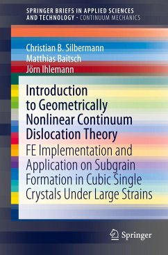 Introduction to Geometrically Nonlinear Continuum Dislocation Theory - Silbermann, Christian B.;Baitsch, Matthias;Ihlemann, Jörn