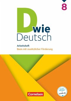 D wie Deutsch 8. Schuljahr. Arbeitsheft mit Lösungen - Grünes, Sven