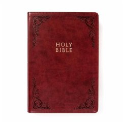 KJV Super Giant Print Reference Bible, Burgundy Leathertouch, Indexed - Holman Bible Publishers