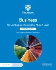 Cambridge International as & a Level Business Coursebook with Digital Access (2 Years) - Stimpson, Peter; Farquharson, Alastair