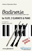 "Badinerie" for Flute, 2 Clarinets and Piano (score & parts) (fixed-layout eBook, ePUB)