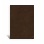 CSB Single-Column Wide-Margin Bible, Brown Leathertouch