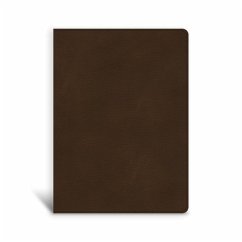 CSB Single-Column Wide-Margin Bible, Brown Leathertouch - Csb Bibles By Holman