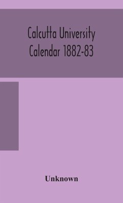 Calcutta University Calendar 1882-83 - Unknown