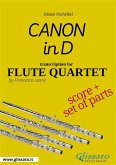 Flute Quartet &quote;Canon in D&quote; by Pachelbel - score and parts (fixed-layout eBook, ePUB)