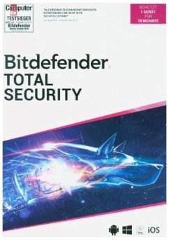 Bitdefender Total Security 2021 1 Gerät / 18 Monate, Code in a Box