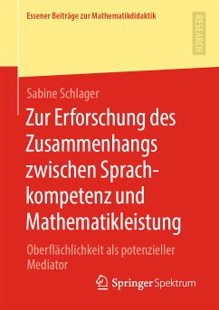 Zur Erforschung des Zusammenhangs zwischen Sprachkompetenz und Mathematikleistung (eBook, PDF) - Schlager, Sabine
