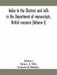 Index to the charters and rolls in the... - Bild 1