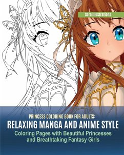Princess Coloring Book for Adults - Illustrations, Sora
