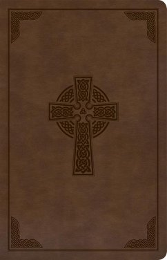 KJV Large Print Personal Size Reference Bible, Brown Celtic Cross Leathertouch - Holman Bible Publishers