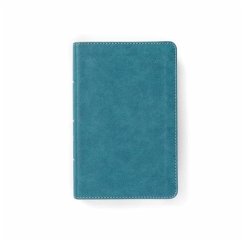 CSB On-The-Go Bible, Personal Size, Steel Blue Leathertouch - Csb Bibles By Holman