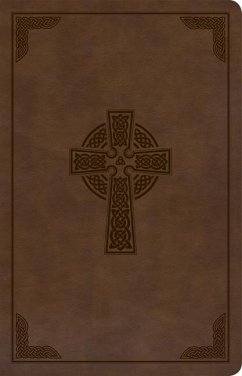 KJV Large Print Personal Size Reference Bible, Brown Celtic Cross Leathertouch, Indexed - Holman Bible Publishers