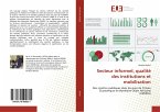 Secteur informel, qualité des institutions et mobilisation