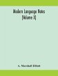 Modern language notes (Volume X) - Bild 1