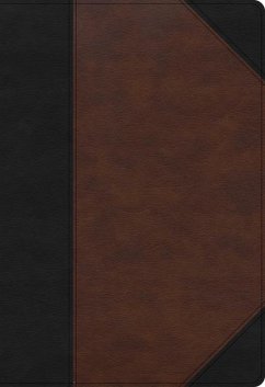 KJV Super Giant Print Reference Bible, Black/Brown Leathertouch, Indexed - Holman Bible Publishers