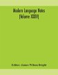 Modern language notes (Volume XXXIV) - Bild 1