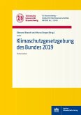 Klimaschutzgesetzgebung des Bundes 2019 (eBook, PDF) Klimaschutzgesetzgebung des Bundes 2019 (eBook, PDF)