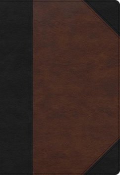 CSB Super Giant Print Reference Bible, Black/Brown Leathertouch, Indexed - Csb Bibles By Holman