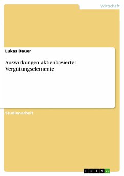 Auswirkungen aktienbasierter Vergütungselemente (eBook, PDF)