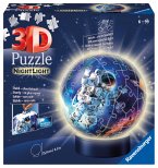 Ravensburger 11264 - Astronauten im Weltall, Nachtlicht LED, Night Light, 3D-Puzzleball, 72 Teile