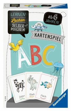 Ravensburger 80347 - ABC-Kartenspiel, Lernen Lachen Selbermachen, Lernspiel