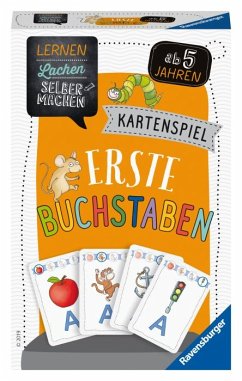 Ravensburger 80659 - Erste Buchstaben, Kartenspiel, Lernen Lachen Selbermachen, Lernspiel