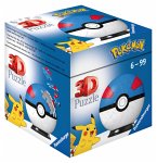Ravensburger 11265 - Pokémon Pokéballs, Superball, 3D-Puzzelball, 54 Teile
