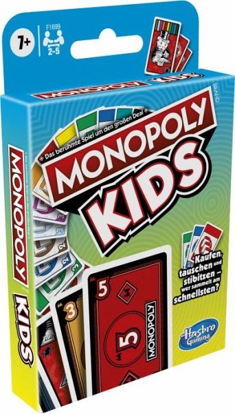 Mitbringspiel Hasbro F1699100 Kartenspiel Monopoly Kids 