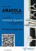 Bb Clarinet 1 part of "Amapola" for Clarinet Quartet (fixed-layout eBook, ePUB)