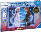 Ravensburger 12952 - Disney Frozen II, Bezaubernde Schwestern, Star Line, Kinderpuzzle, 200 XXl-Teile