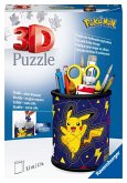 Ravensburger 3D Puzzle 11257 - Utensilo Pokémon Pikachu - 54 Teile - Stiftehalter für Pokémon Fans ab 6 Jahren, Schreibt