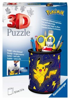 Ravensburger 3D Puzzle 11257 - Utensilo Pokémon Pikachu - 54 Teile - Stiftehalter für Pokémon Fans ab 6 Jahren, Schreibtisch-Organizer für Kinder